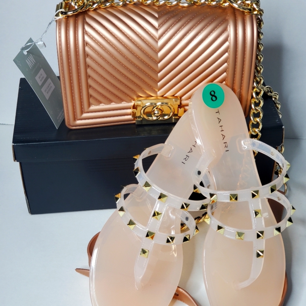 Tahari Jeweled Sandal size 8